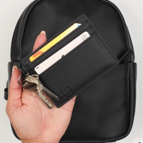 BEIS Essential Mini Backpack in Black - Picture 7 of 11